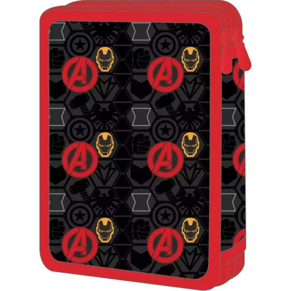School Pencil Case Double Filled Avengers Iron Man Must Team