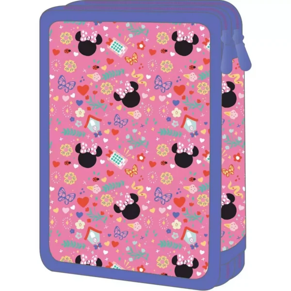 School Pencil Case Double Filled Disney Minnie Mouse Besties Forever Must Team