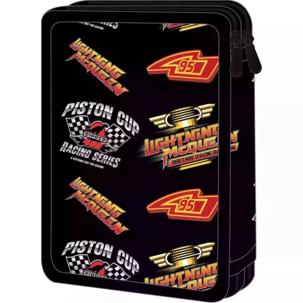 School Pencil Case Double Filled Disney Cars Lightning Mcqueen Must Team