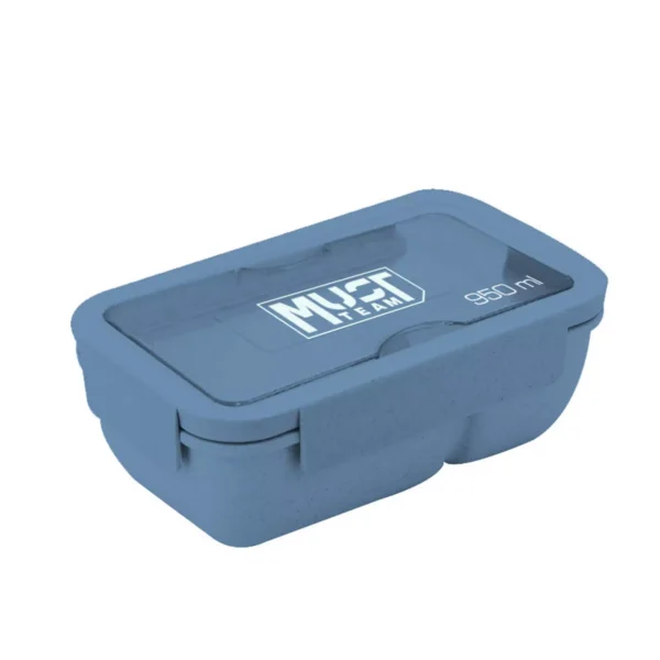 Lunch Box Must Team 950ml PP Plastic with fork and spoon in 4 Colors