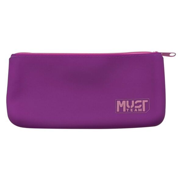 Silicone Pencil Pouch Must Team Focus Flat 4 Colors