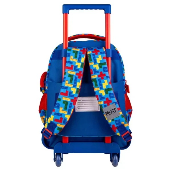 School Trolley Backpack Must Team Bricks