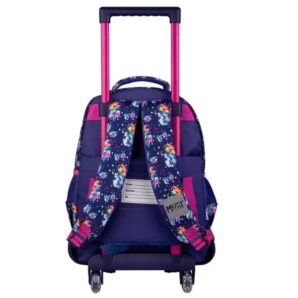 School Trolley Backpack Must Team Butterfly