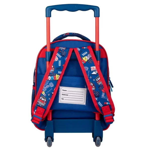 School Trolley Backpack Kindergarten Must Team Monster Truck