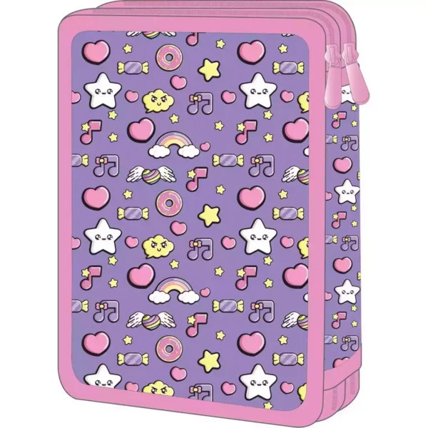 School Pencil Case Double Filled Must Team So Cute