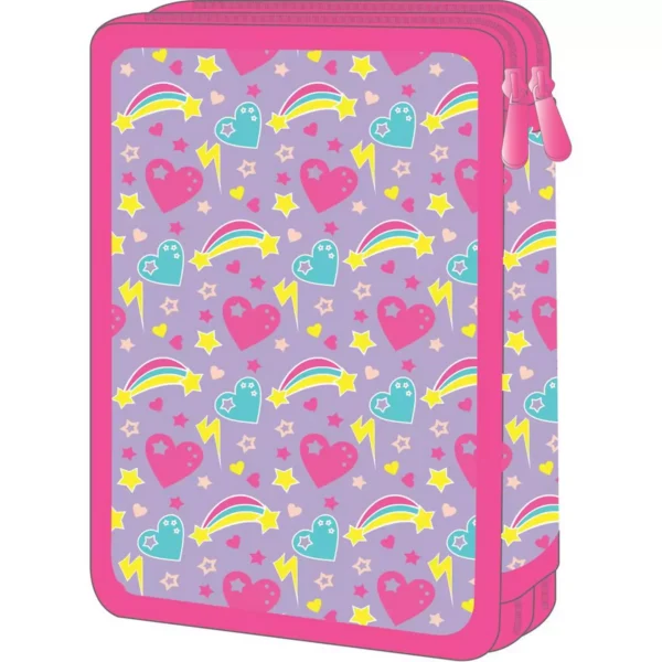 School Pencil Case Double Filled Must Team Girl Power