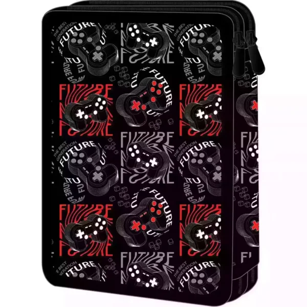 Σχολική Κασετίνα Διπλή Γεμάτη Must Team Gamer