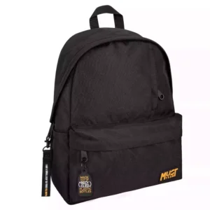 Backpack Must Team Monochrome rPET Black with Orange 1 Main Case