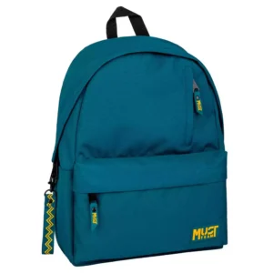 Τσάντα Πλάτης Must Team Monochrome Πετρόλ με Κίτρινο 1 Κεντρική Θήκη