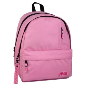 Τσάντα Πλάτης Must Team Monochrome Ροζ Απαλό με Ροζ Έντονο 2 Κεντρικές Θήκες