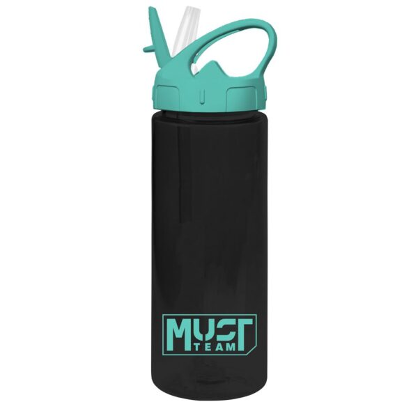 Water Canteen Must Team Plastic 500ml with Straw 6.5x21.5 4 Colors