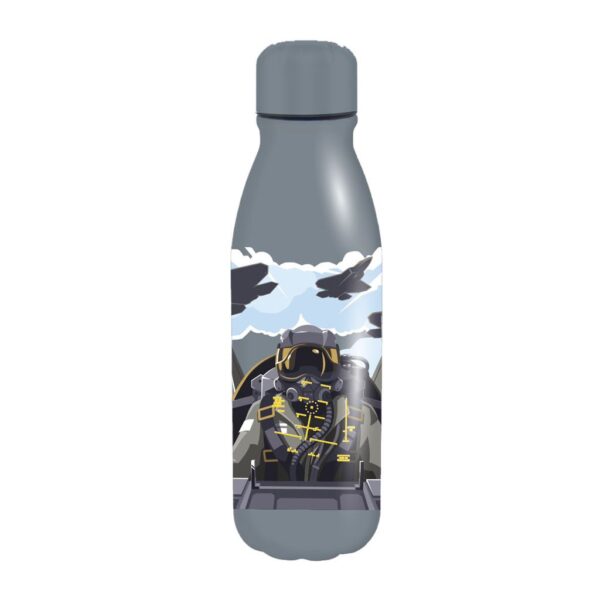 Water Canteen Aluminium Must Team 550ml with lid 4 Designs