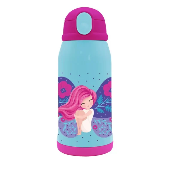 Vacuum Flask Stainless Steel Must Team Butterfly 500 ml with Isothermal case and straw