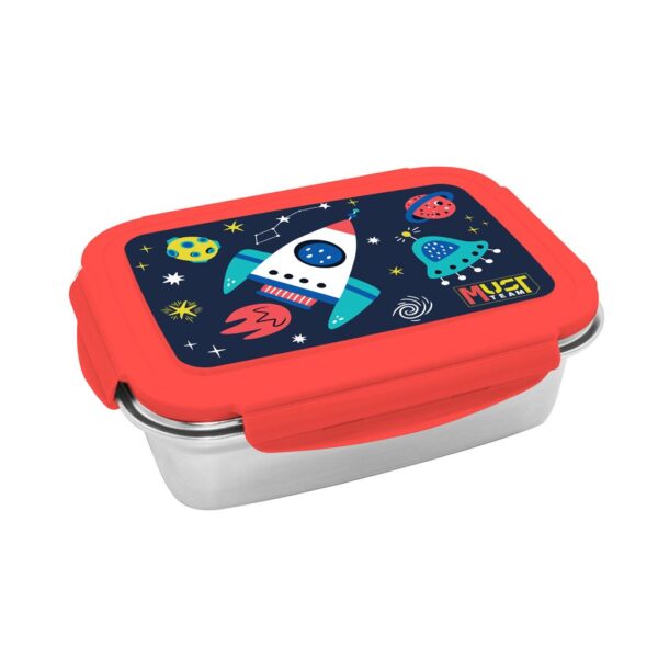 Lunch Box Must Team 900ml Boy - Girl with stainless steel base 4 Designs