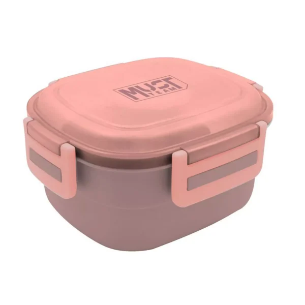 Lunch Box Must Team 1300ml PP Plastic with fork - spoon and ice pack in 2 Colors