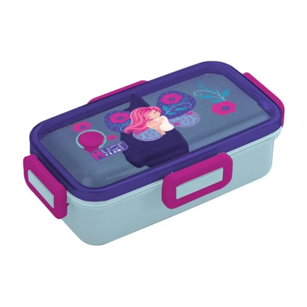 Lunch Box Must Team 700ml PP Plastic with removable divider 4 Designs