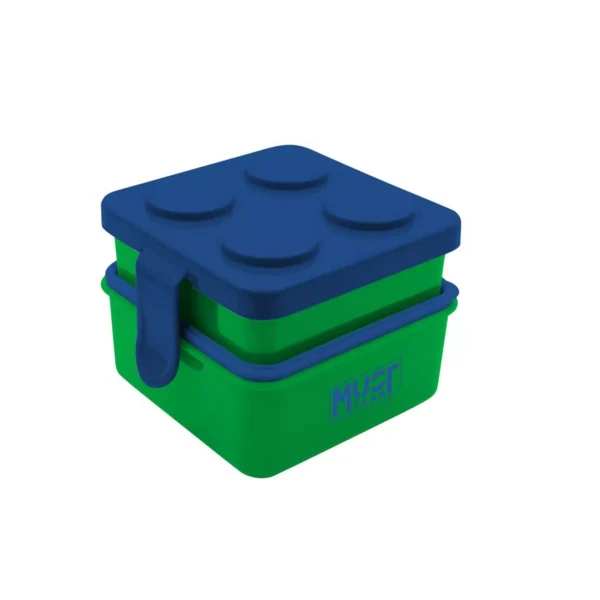 Lunch Box 2 in 1 Must Team 850ml + 500ml PP Plastic with spoon 2 Colors