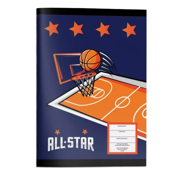 Τετράδιο Καρφίτσα Α4 Must Team Football - Basketball