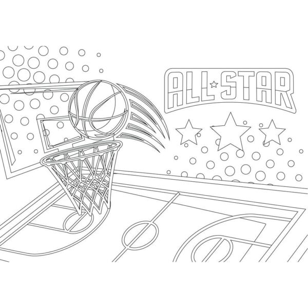 Μπλοκ Ζωγραφικής Must Team Basketball - Football