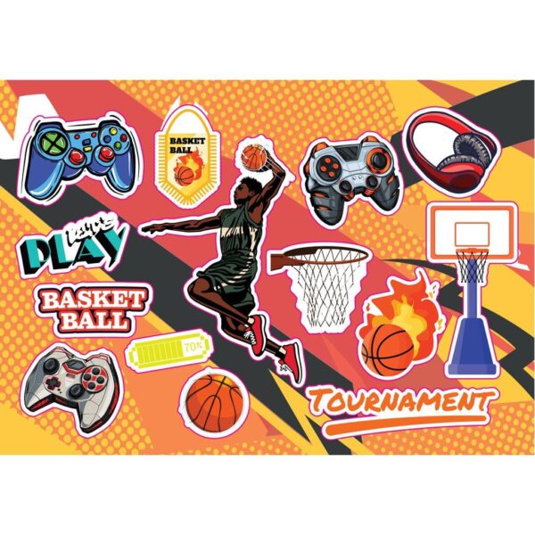 Μπλοκ Ζωγραφικής Must Team Basketball - Let's Play