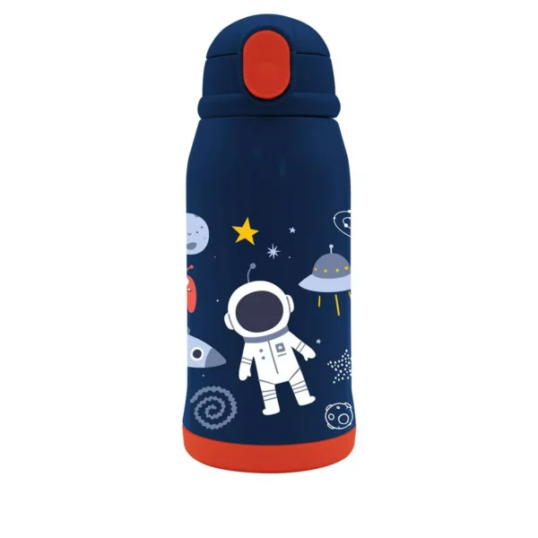 Vacuum Flask Stainless Steel Must Team Space 500 ml with Isothermal case and straw