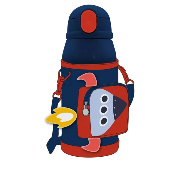 Vacuum Flask Stainless Steel Must Team Space 500 ml with Isothermal case and straw