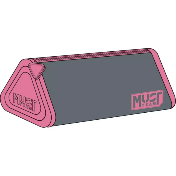 Pencil Case Must Team with Silicone Sides 4 Colors