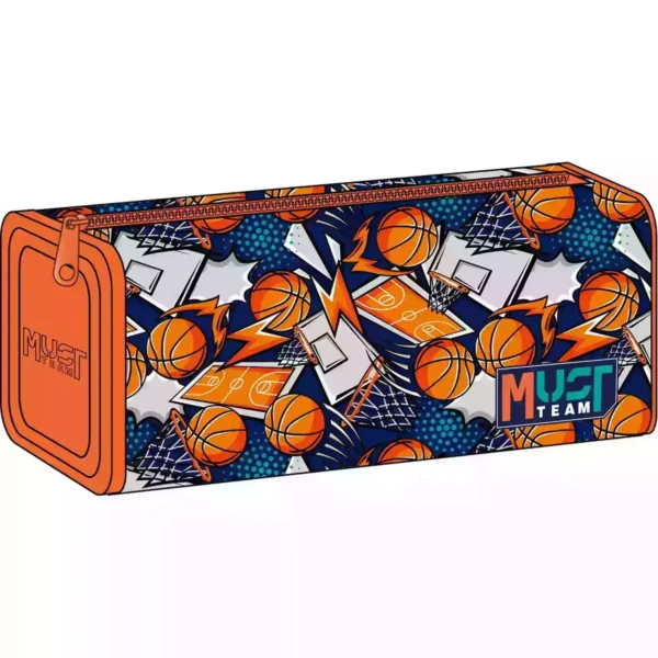 School Pencil Case Barrel Must Team with Silicone Sides 4 Designs