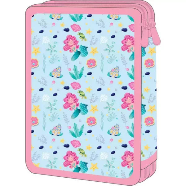 School Pencil Case Double Filled Must Team Sea Treasure