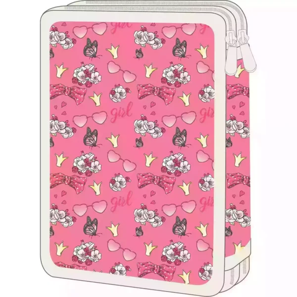 School Pencil Case Double Filled Must Team Pretty Girl