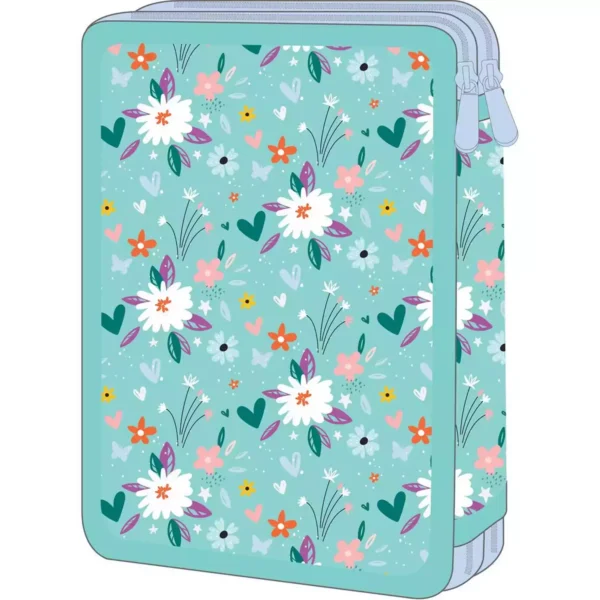 School Pencil Case Double Filled Must Team Be Happy