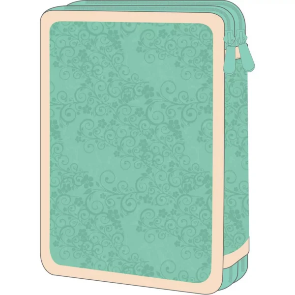 School Pencil Case Double Filled Must Team Flower Dress