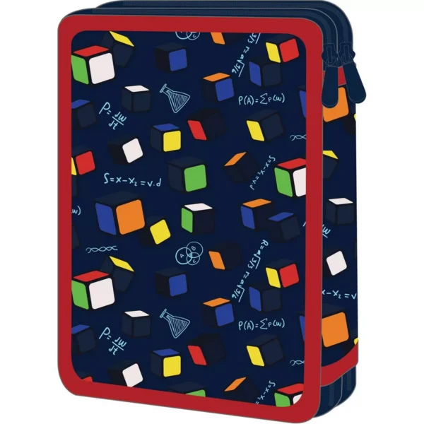 School Pencil Case Double Filled Must Team Think Different