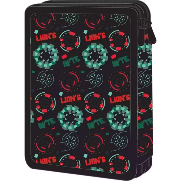 School Pencil Case Double Filled Must Team Lion Byte