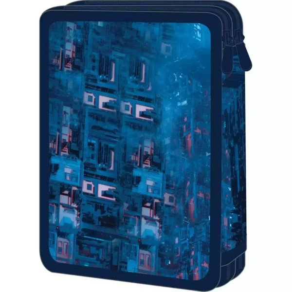 School Pencil Case Double Filled Must Team Robot