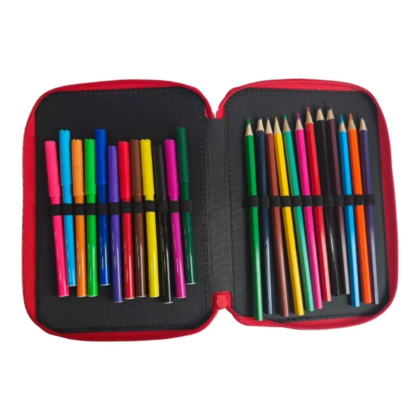 Σχολική Κασετίνα Διπλή Γεμάτη Spider - Man Red