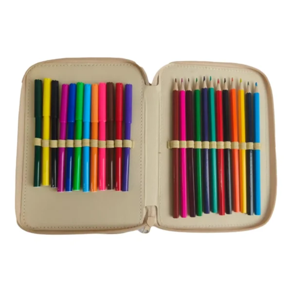 Σχoλική Κασετίνα Διπλή Γεμάτη Disney Vaiana 2