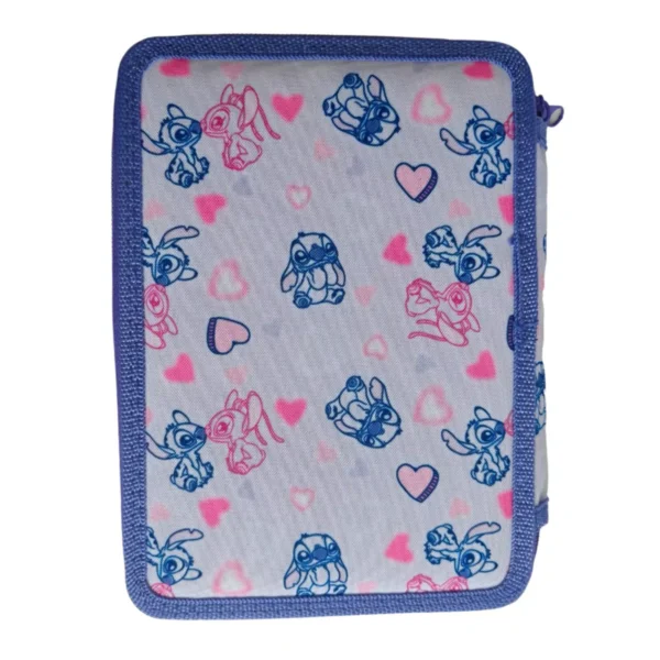Σχολική Κασετίνα Τριπλή Γεμάτη Disney Stitch - Angel Ohana