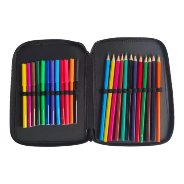 Σχολική Κασετίνα Διπλή Γεμάτη Must Team Game Pad