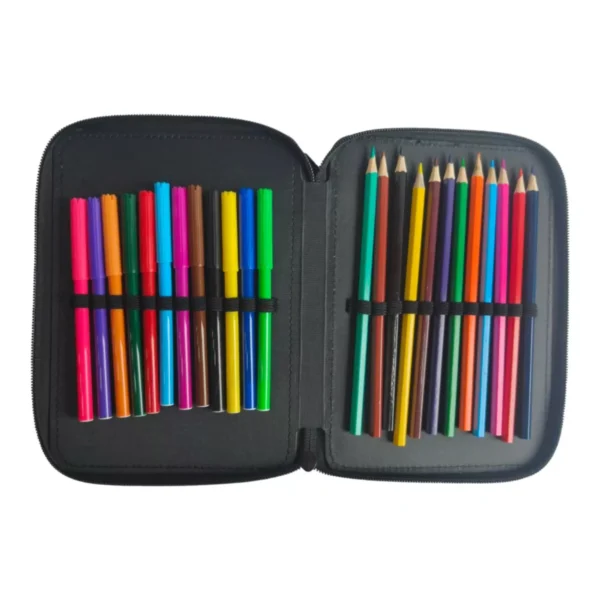 Σχολική Κασετίνα Διπλή Γεμάτη Must Team Formula