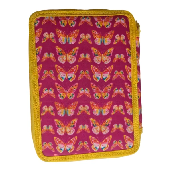 Σχολική Κασετίνα Διπλή Γεμάτη Must Team Butterfly Follow Your Dreams