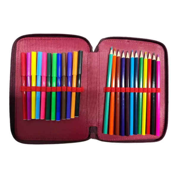 Σχολική Κασετίνα Διπλή Γεμάτη Must Team Girl In Winter With Fur