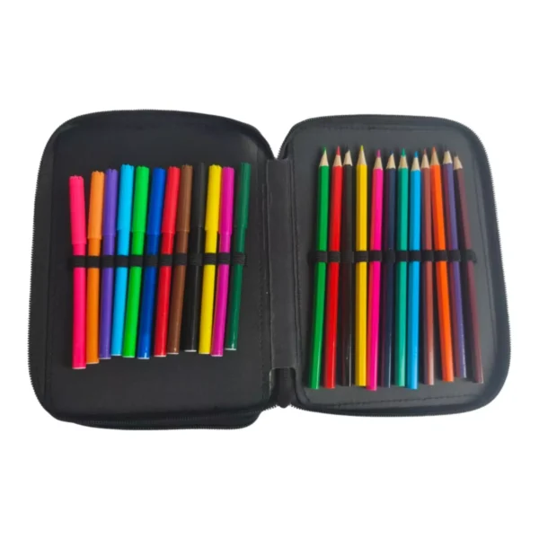 Σχολική Κασετίνα Διπλή Γεμάτη Must Team Meow