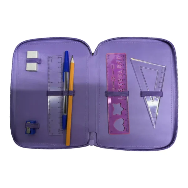 Σχολική Κασετίνα Διπλή Γεμάτη Must Team Butterfly