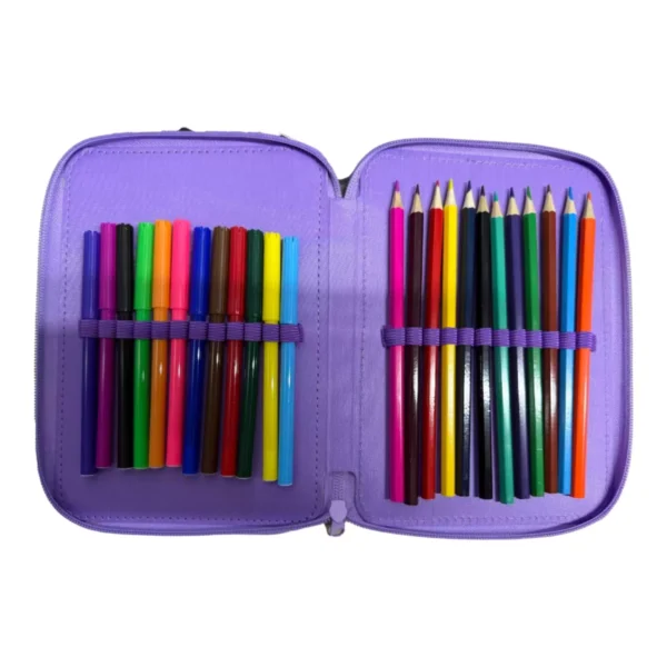 Σχολική Κασετίνα Διπλή Γεμάτη Must Team Butterfly