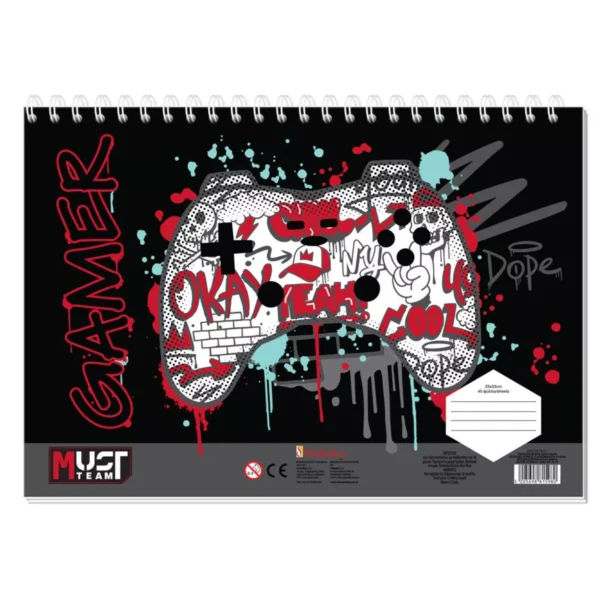 Μπλοκ Ζωγραφικής Must Team Football Vs Basketball - Game Pad