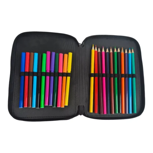 Σχολική Κασετίνα Διπλή Γεμάτη Must Team Football Vs Basketball