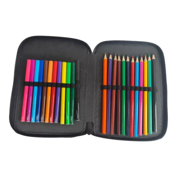 Σχολική Κασετίνα Διπλή Γεμάτη Must Team Never Give Up