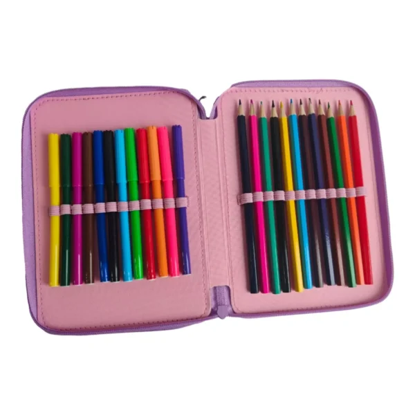 Σχολική Κασετίνα Διπλή Γεμάτη Must Team Cosmetics