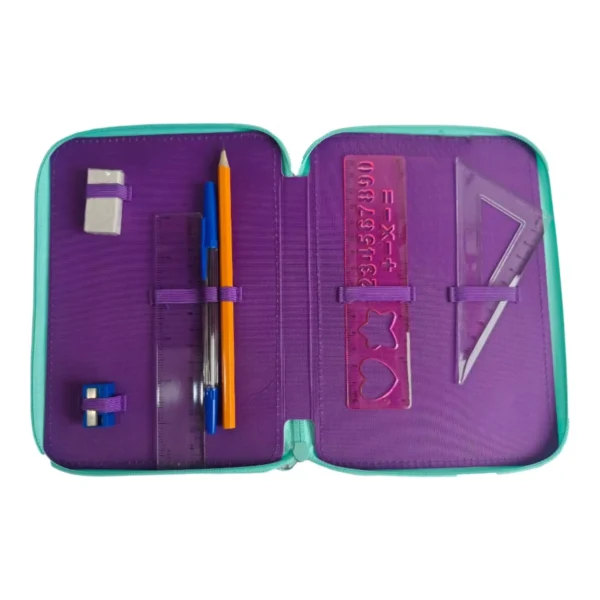 Σχολική Κασετίνα Διπλή Γεμάτη Must Team Pink Unicorn